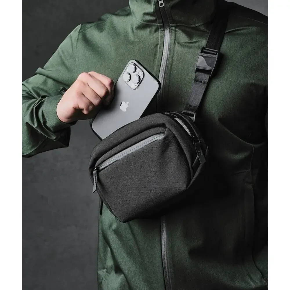 NWT Alpaka Go Sling Nano Crossbody Bag Black | Axoflux 600D